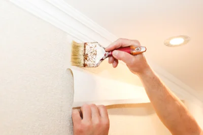 Pose de papier peint à Boujailles — revêtements muraux et toiles de verre